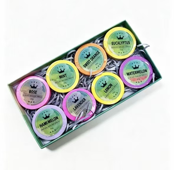 8 Scents Round Shower Steamer Gift Set Aromatherapy Menthol Shower Steam Tablets For Spa & Gift