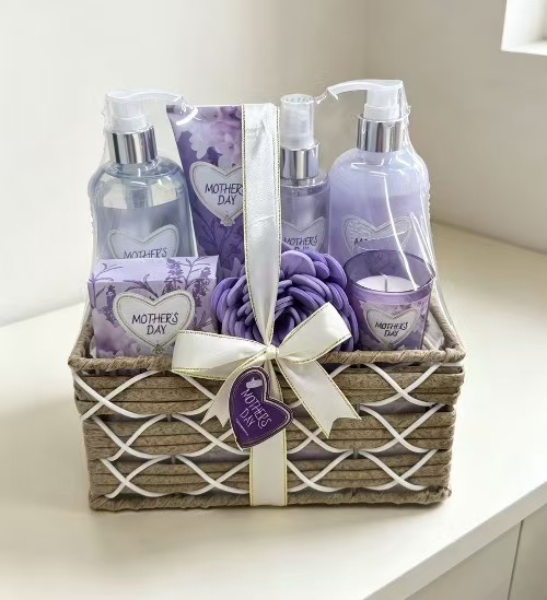 Lavender Mother's Day Bath Spa Gift Basket Set