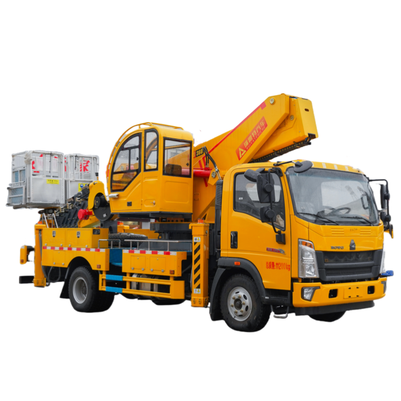 Plateforme élévatrice télescopique Howo 42 m pour camion
