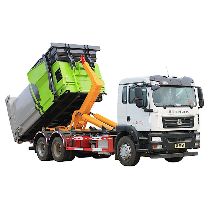Camion poubelle Howo 6X4 20cbm avec crochet de levage pour le retrait du réservoir