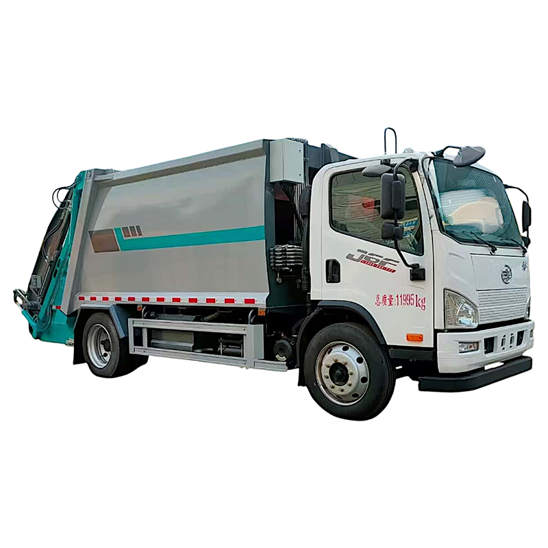 Camion à ordures compacté FAW 4X2 12cbm à chargement arrière