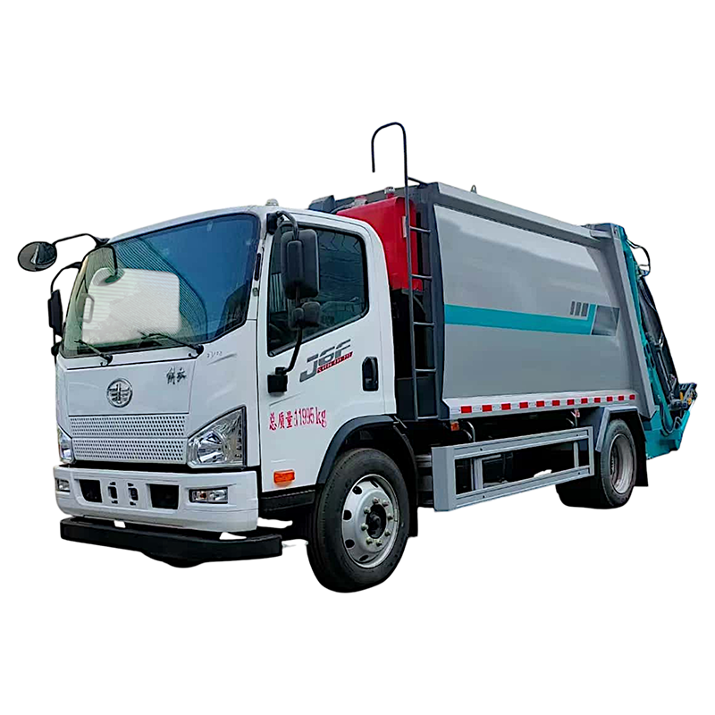 Camion à ordures compacté FAW 4X2 12cbm à chargement arrière