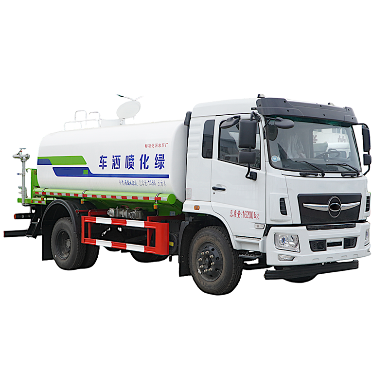 Camion de pulvérisation verte de 11 mètres cubes