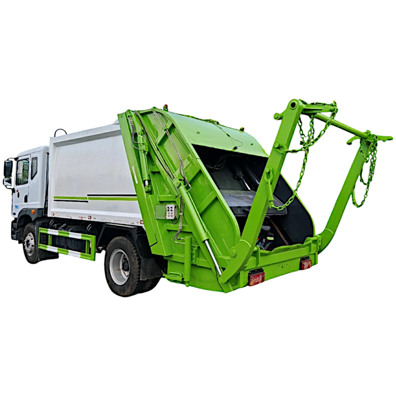 Camion poubelle à bras oscillant Dongfeng d'occasion de 6 mètres cubes