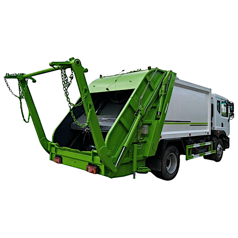 Camion poubelle à bras oscillant Dongfeng d'occasion de 6 mètres cubes