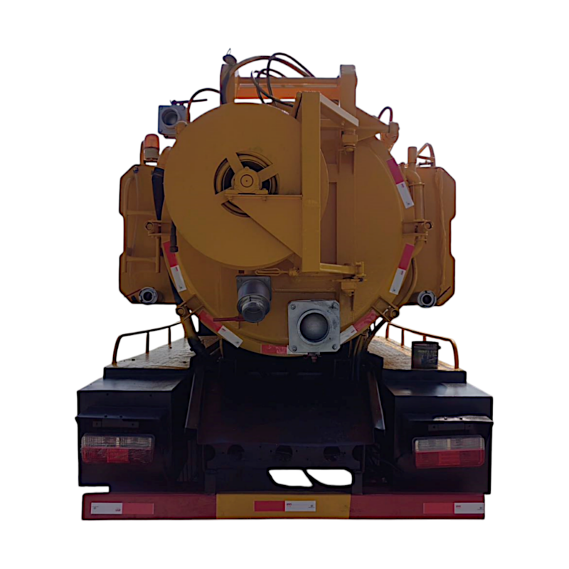 Camion de nettoyage et d'aspiration des eaux usées Dong Feng 4+2 mètres cubes d'occasion