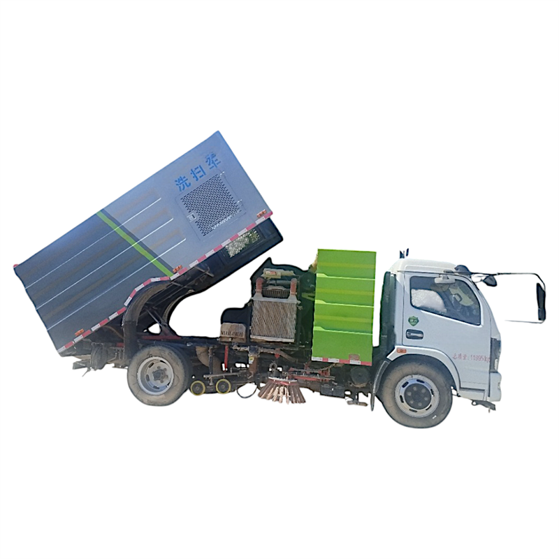 Camion balayeuse Dongfeng d'occasion de 6 mètres cubes