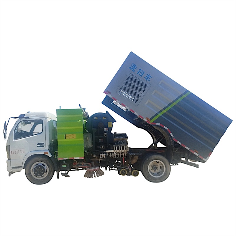 Camion balayeuse Dongfeng d'occasion de 6 mètres cubes