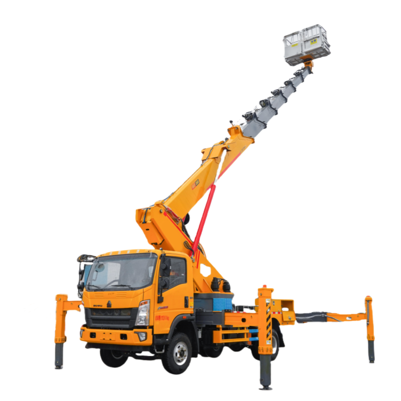 aerial platform truck folding