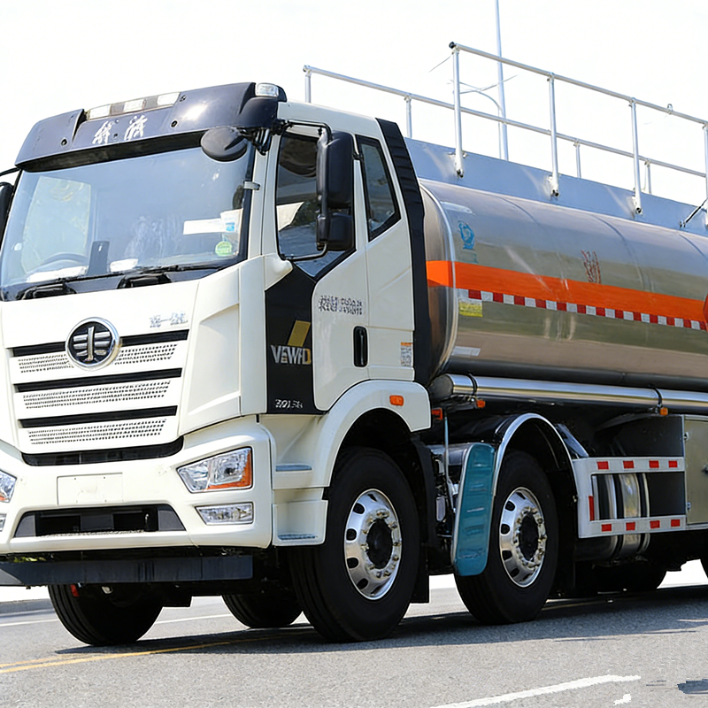 Camions-citernes en alliage d'aluminium FAW Jiefang 8x4 de 10 m³, 20 gallons et 30 m³
