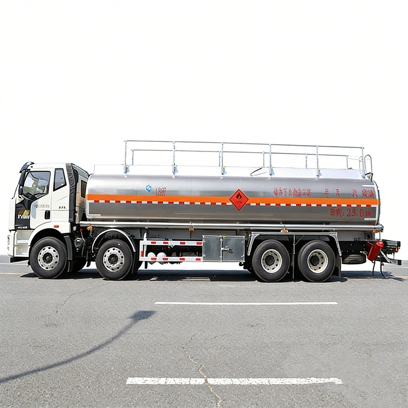 Camions-citernes en alliage d'aluminium FAW Jiefang 8x4 de 10 m³, 20 gallons et 30 m³