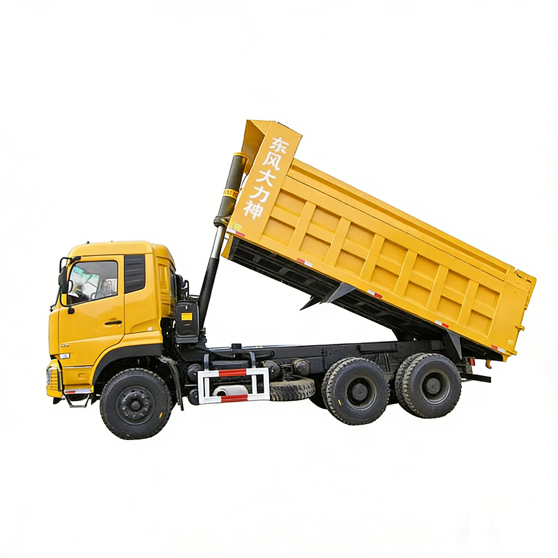 کامیون کمپرسی معدن شن و ماسه دانگ فنگ 25CBM با کیفیت بالا 340 اسب بخار، 25 تن، 6x4، 10 چرخ