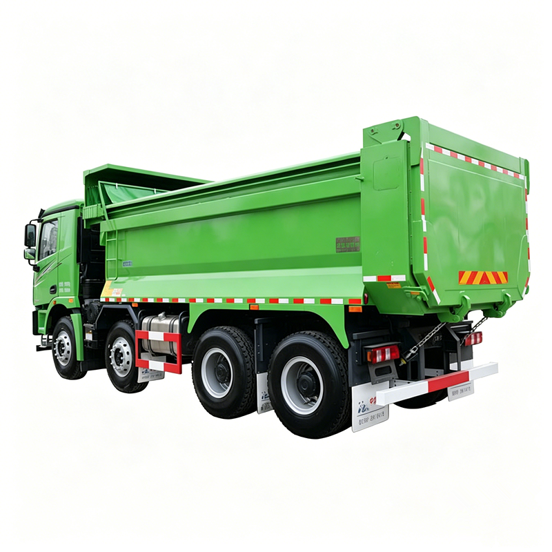 Camion-benne Sinotruk P7 puissant, moteur diesel de 400 ch, 8x4, longueur de 5,6 mètres