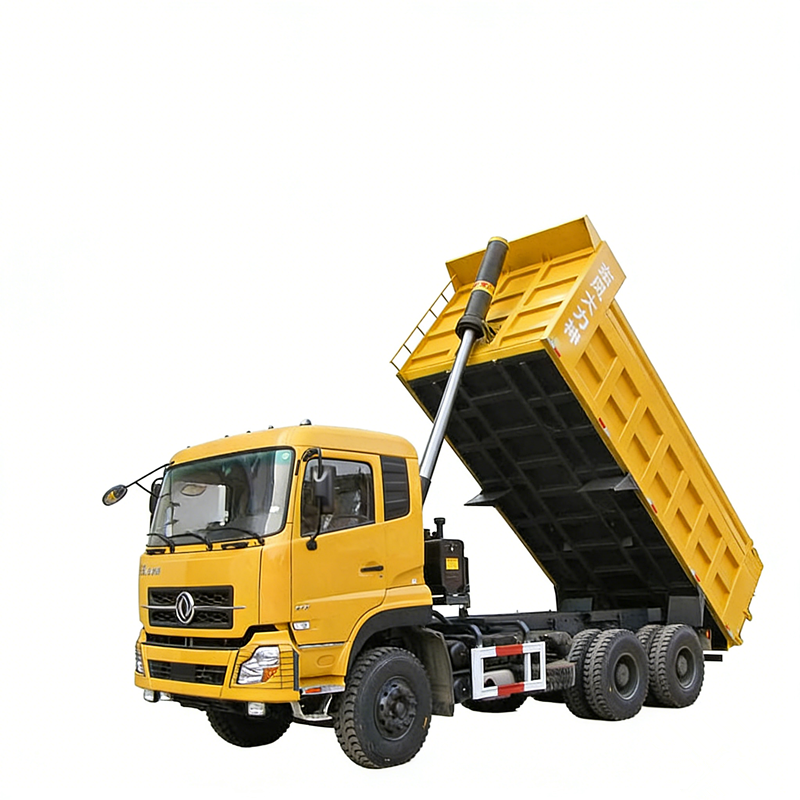 کامیون کمپرسی معدن شن و ماسه دانگ فنگ 25CBM با کیفیت بالا 340 اسب بخار، 25 تن، 6x4، 10 چرخ