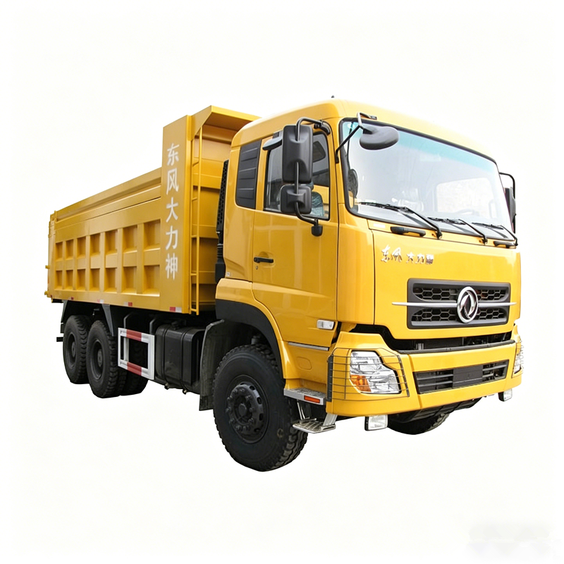 کامیون کمپرسی معدن شن و ماسه دانگ فنگ 25CBM با کیفیت بالا 340 اسب بخار، 25 تن، 6x4، 10 چرخ