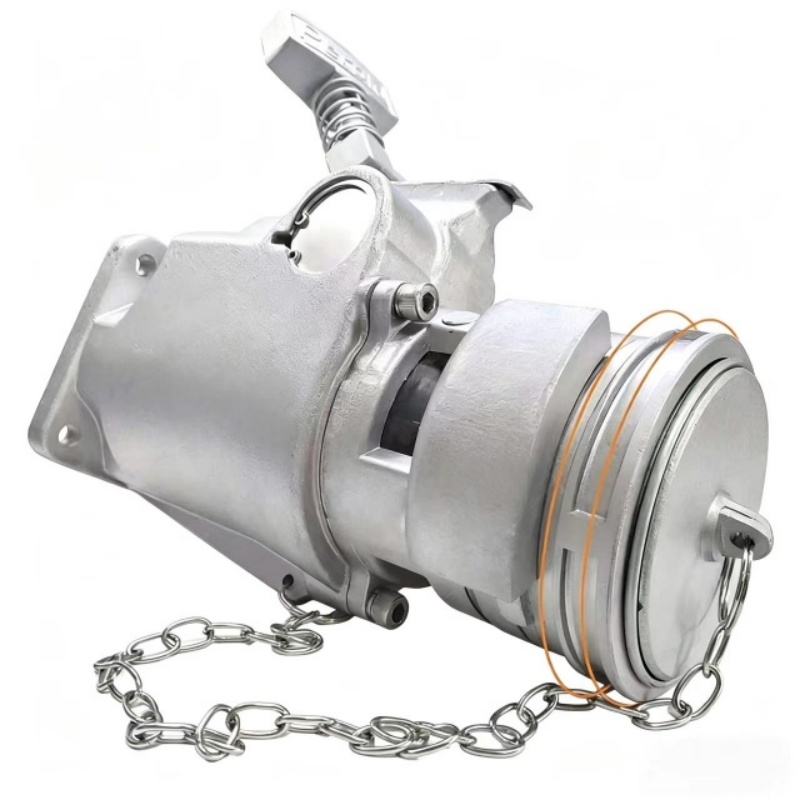 Французский маслосливной клапан для автоцистерны — версия без смотрового стекла.