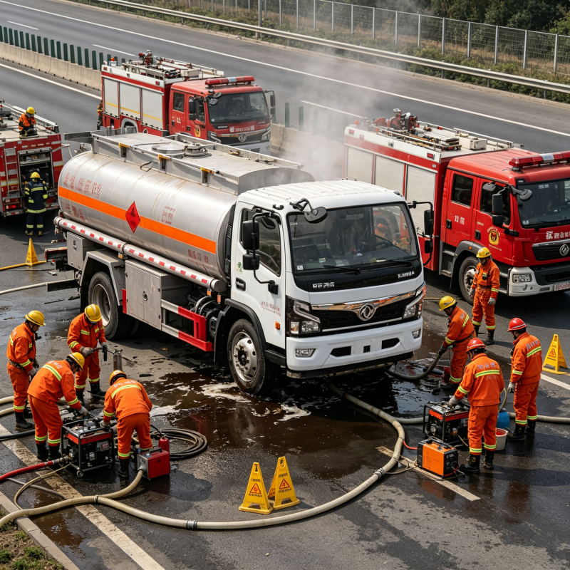 4X2 DONGFENG oil tank truck