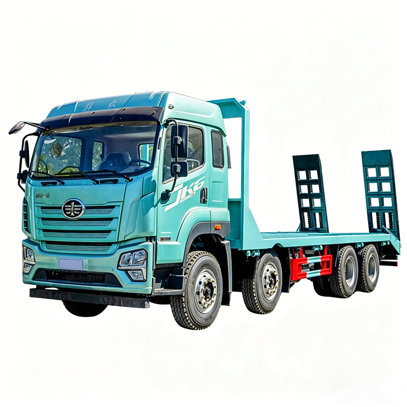 New customized FAW 8x4 31-ton vehicle transport lifting platform truck with platform