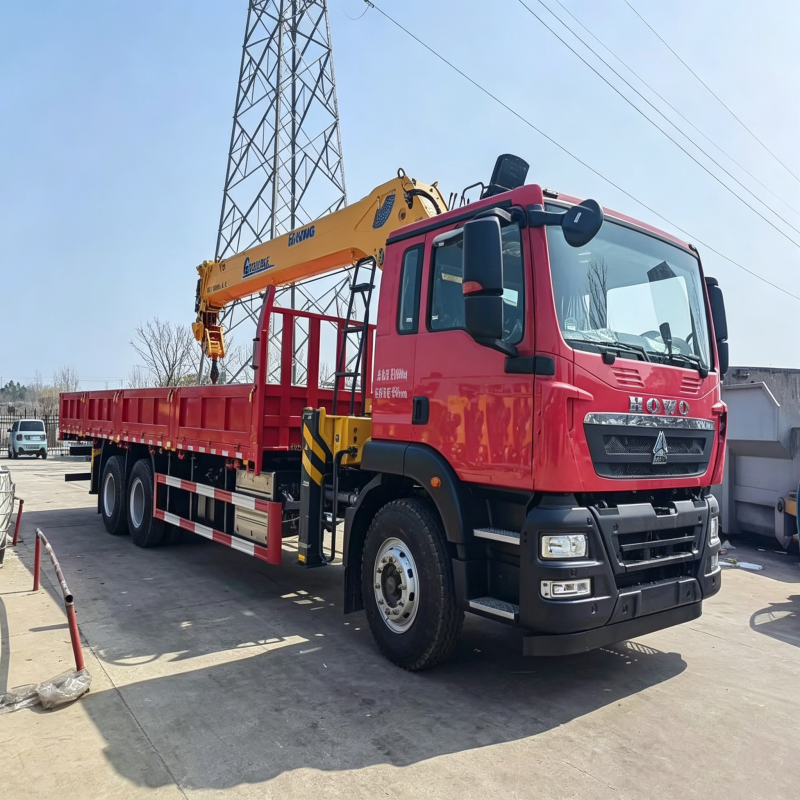 HOWO TX 6×4 XCMG кран жүк көлігі, жан-жақты инженерлік жұмыс құралы