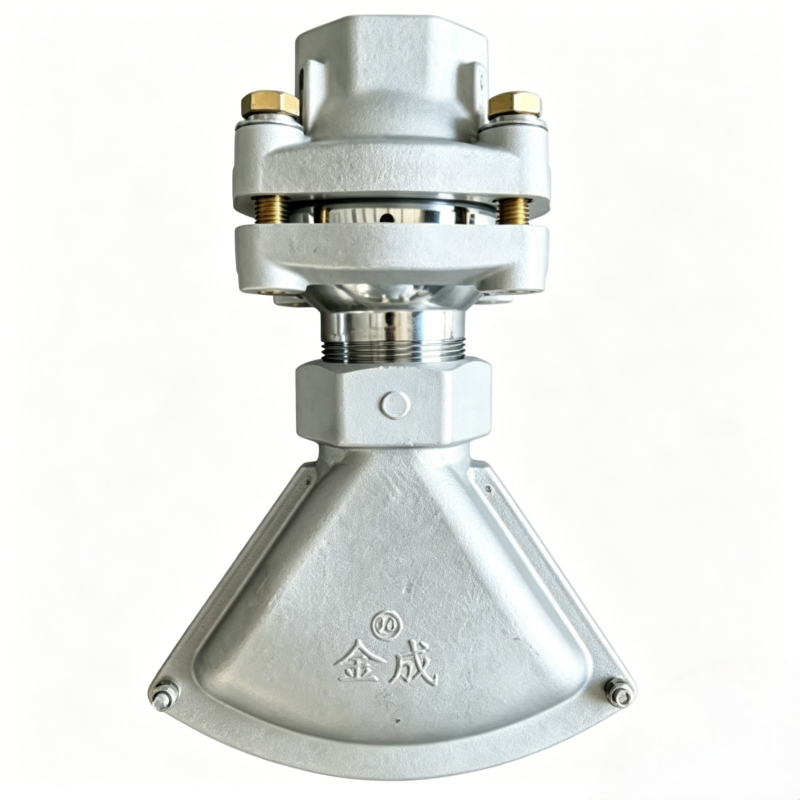 360° Adjustable Duckbill Spray Nozzle, Aluminum + Q235 Steel, 2" Chrome Ball for Water Truck Street Cleaning