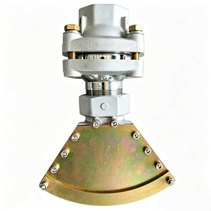 360° Adjustable Duckbill Spray Nozzle, Aluminum + Q235 Steel, 2" Chrome Ball for Water Truck Street Cleaning