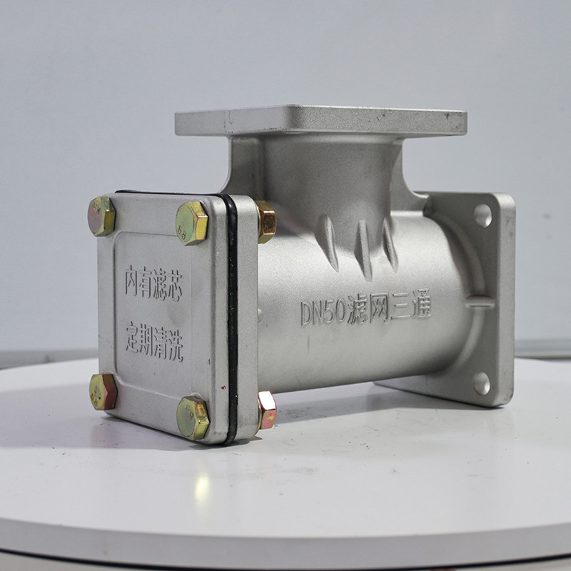 Tee Skrin Penapis DN50 DN80 | Tee Penapis Aloi Aluminium untuk Trak Sedutan Kumbahan & Pemercik Air