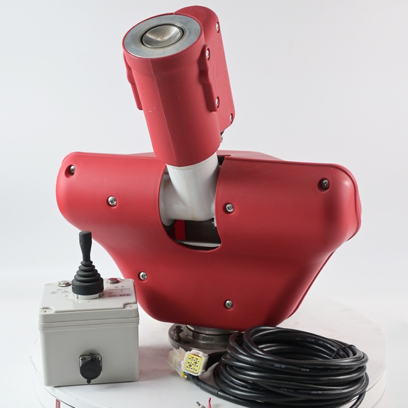 Electrically operated remote-controlled water cannon