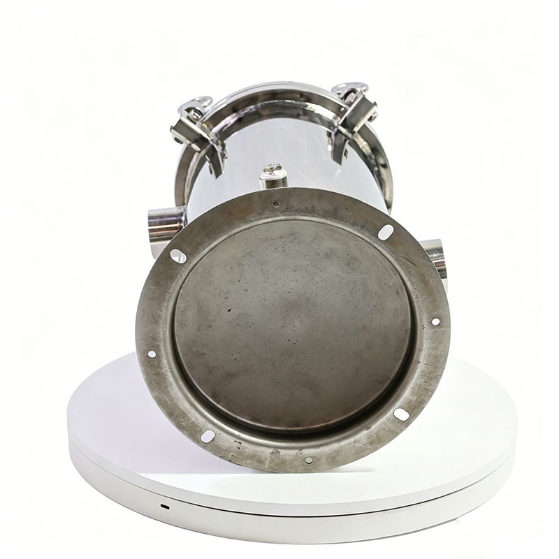 High Pressure Stainless Steel Cartridge Oil Filter, Quick Open Clamp Industrial Liquid Filtration Equipment DN25