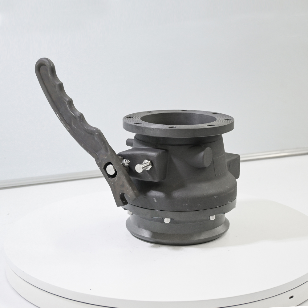 DN100 Tanker Truck Separation & Discharge Valve, 113mm Large Inner Bore Aluminum Alloy Oil Tank Truck Valve