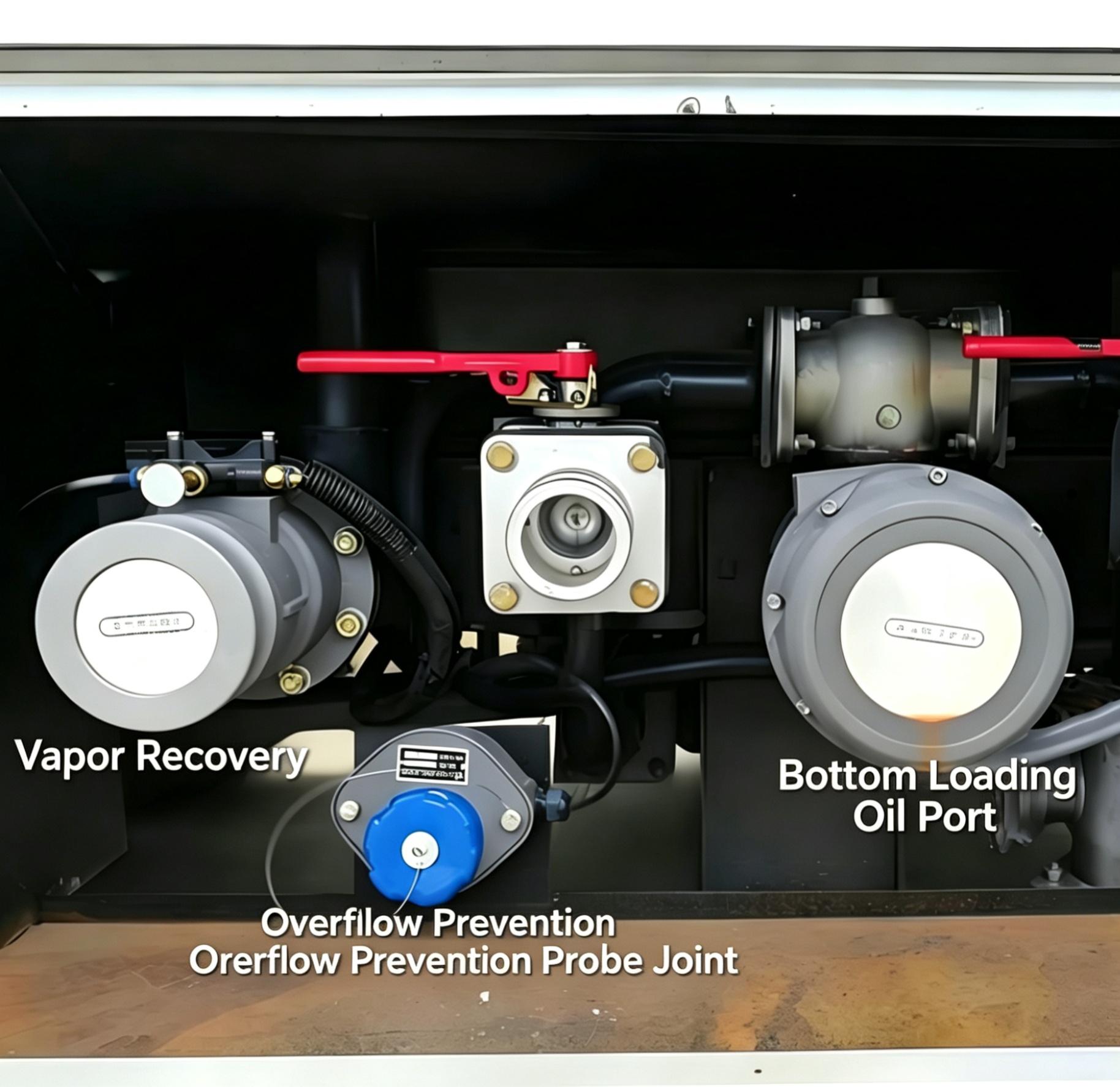 Aluminum alloy oil vapor recovery fitting