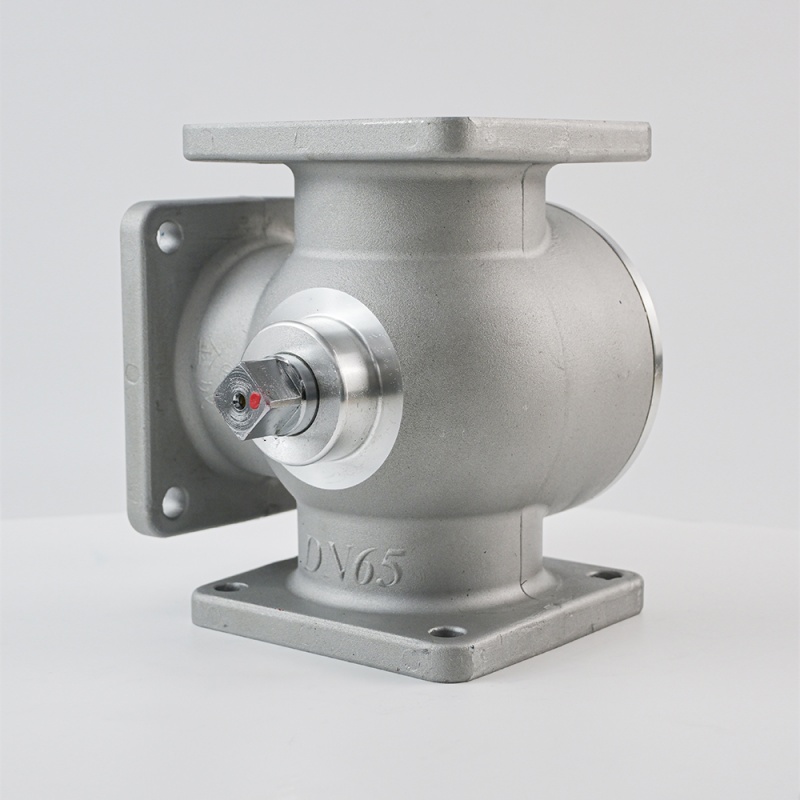Nueva válvula de bola de tres vías de alto caudal JinCheng DN50 DV65 con estructura de aleación de aluminio, soporta presiones de 1,4 MPa a 2 MPa. Válvula de control de tuberías.