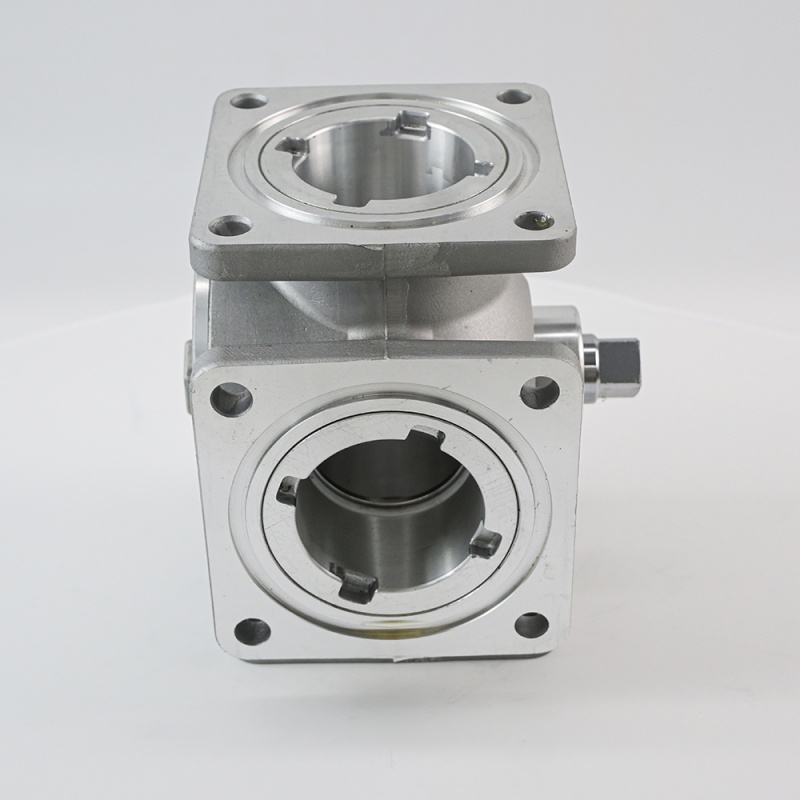 Nueva válvula de bola de tres vías de alto caudal JinCheng DN50 DV65 con estructura de aleación de aluminio, soporta presiones de 1,4 MPa a 2 MPa. Válvula de control de tuberías.