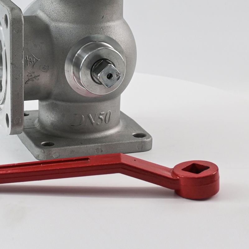 Three-way ball valve handle