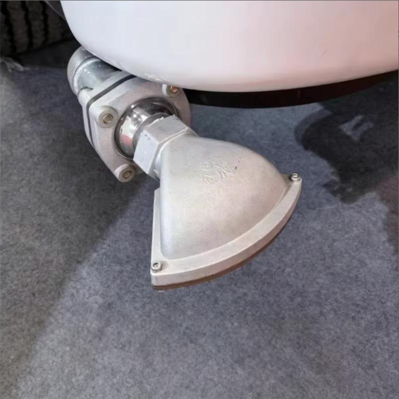 Nouvelle buse de pulvérisation à bec de canard réglable à 360° JC5050N-70JC5050XN, en aluminium et acier Q235, avec bille chromée de 5 cm (2 pouces) et filetage interne de 5 cm (2 pouces).