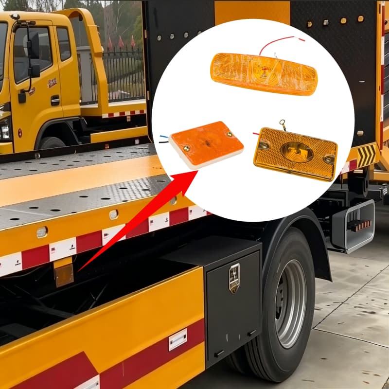 side profile flashing warning light