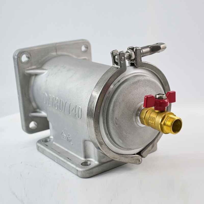 Crépine en T à bride DN50 robuste avec tamis filtrant en acier au carbone, filtre industriel en T pour le traitement de l'eau