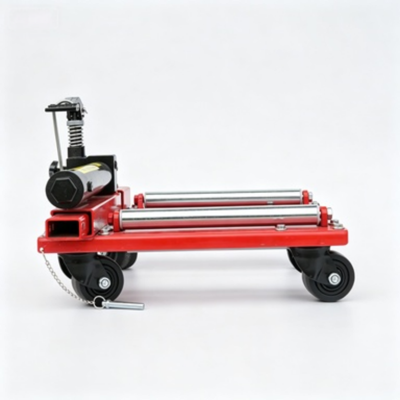 Xe đẩy thủy lực bằng gang chịu tải nặng với bánh xe xoay 360°, thiết bị di chuyển xe di động dùng cho xe kéo cứu hộ và xe cứu hộ.
