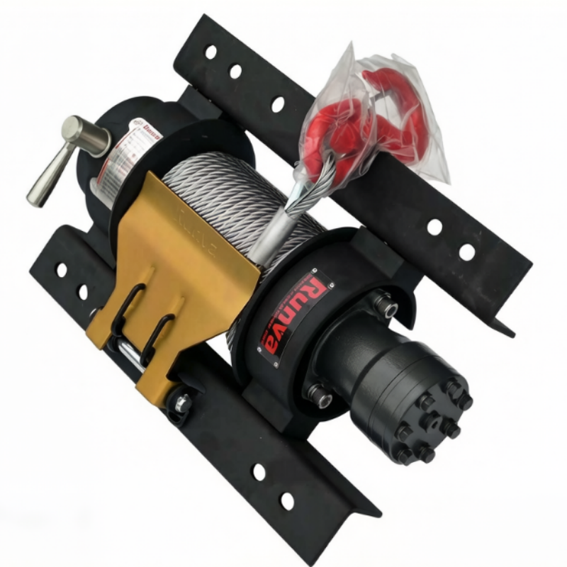 Treuil à fonctionnement continu de 4 à 15 tonnes pour systèmes, adapté aux applications de treuillage hydraulique par câble dans les remorques