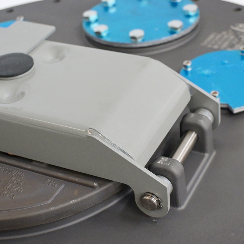 Tapa de boca de inspección para tanque de combustible de aleación de aluminio duradera, tapa de inspección resistente a la presión, adecuada para vehículos de transporte de tanques de petróleo.