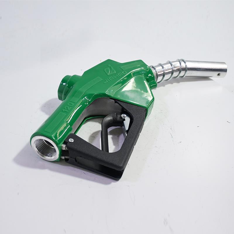 Pistolet de distribution de carburant en aluminium à haut débit, auto-obturant, arrêt automatique, entrée 1/1,5 pouce, 10–120 L/min, pour camions-citernes et distributeurs de carburant