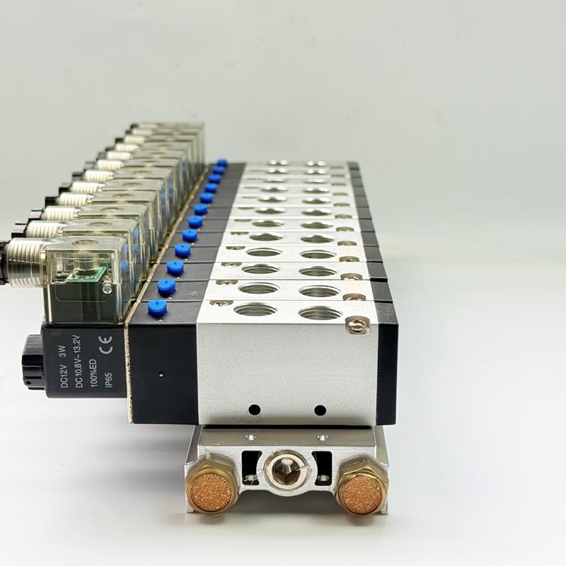 Électrovanne pneumatique de commande d'air en alliage d'aluminium pour compresseur d'air industriel