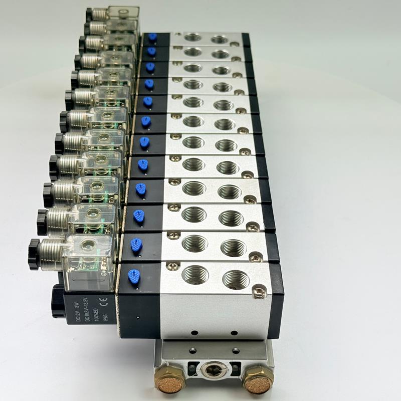 Électrovanne pneumatique de commande d'air en alliage d'aluminium pour compresseur d'air industriel