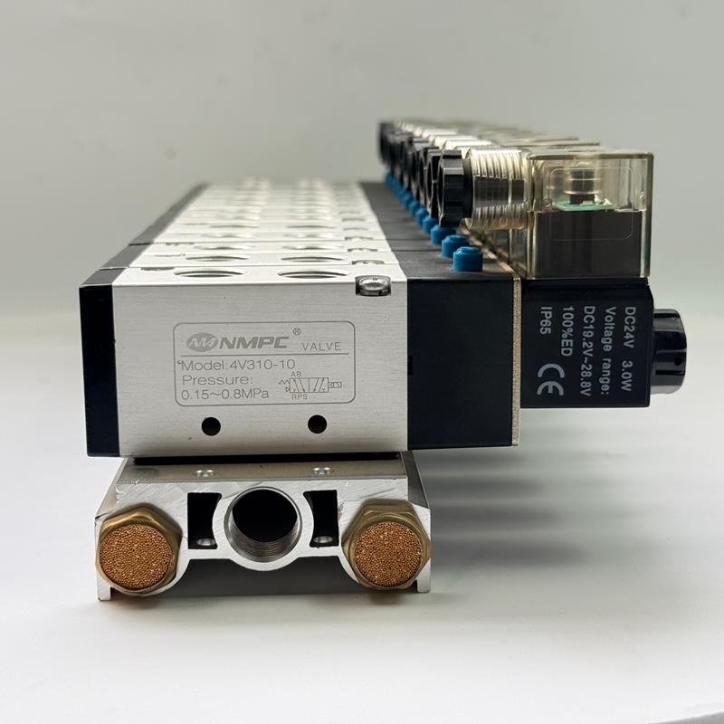 Électrovanne pneumatique de commande d'air en alliage d'aluminium pour compresseur d'air industriel