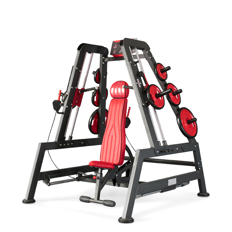 Máquina Power Smith com sistema duplo e placa superior carregada