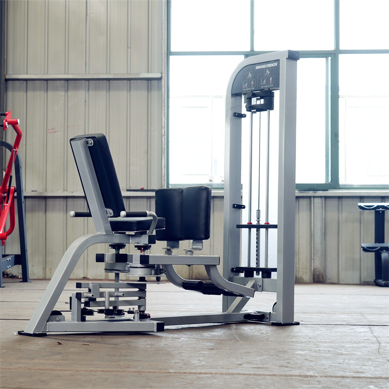 Máquina de adução de quadril com pino e abdução de quadril para glúteos