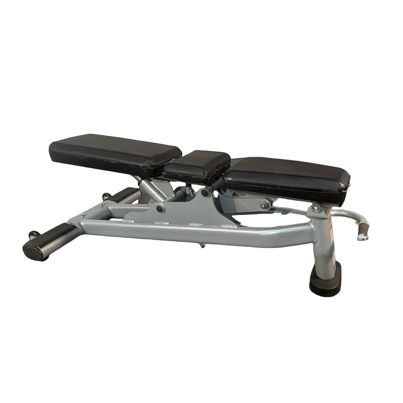 Adjustable bench workout with dumbbell