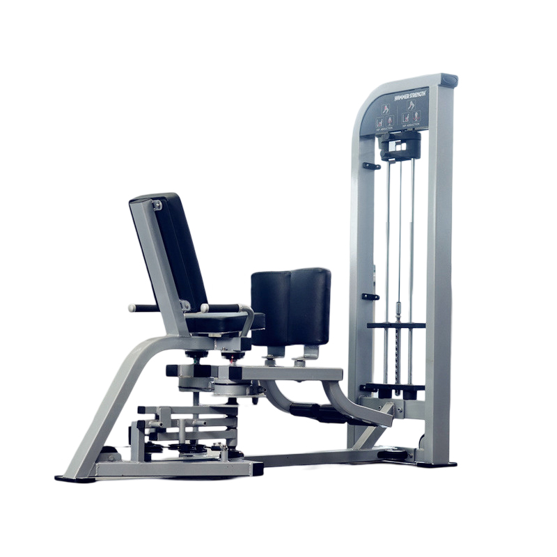 Máquina de adução de quadril com pino e abdução de quadril para glúteos