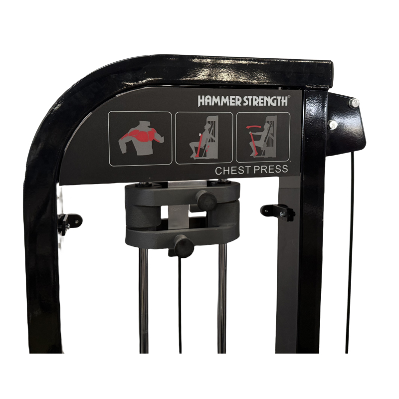 Machine de musculation pour presse pectorale orisée