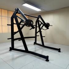 Standing free inclined upward press