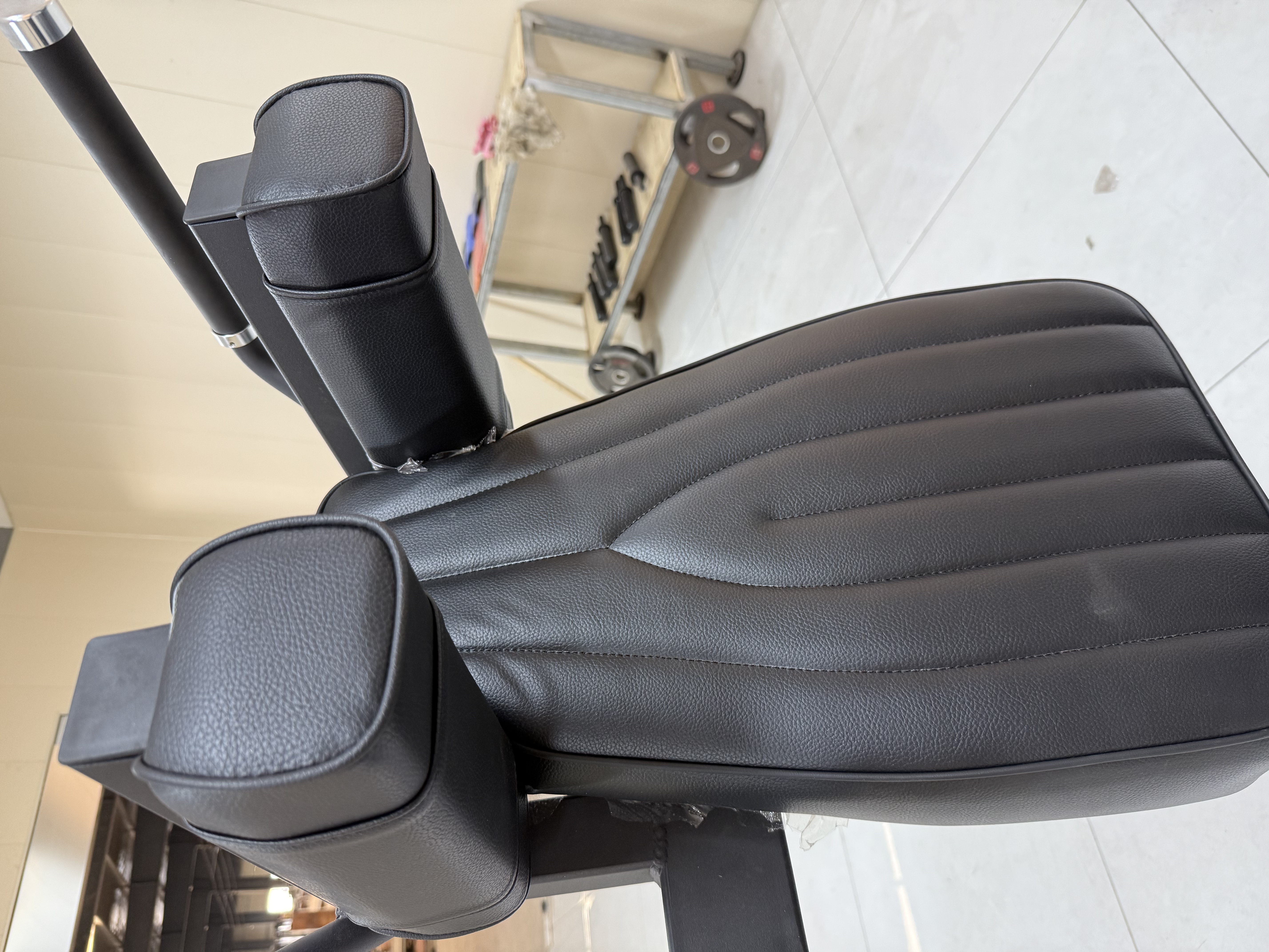 Agachamento pêndulo SUPER com carga de placas